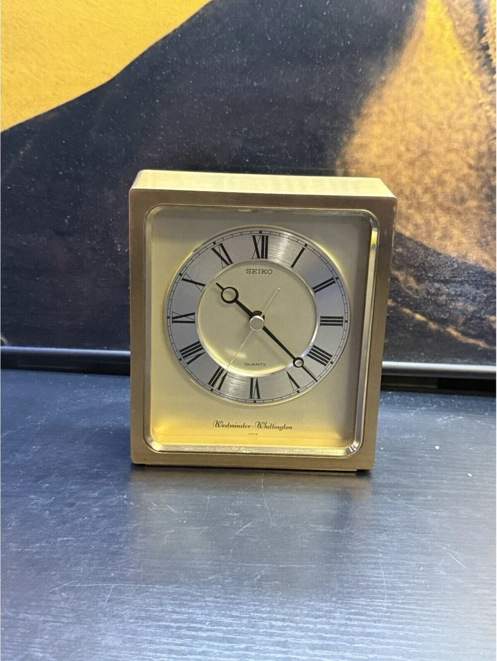 Vintage Seiko QQF150G Westminster Whittington Chime Quartz Mantel Clock Japan